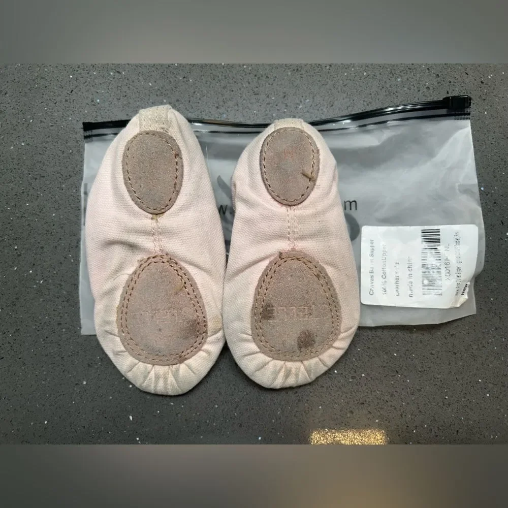 Kids Canvas Pink Ballet Shoes